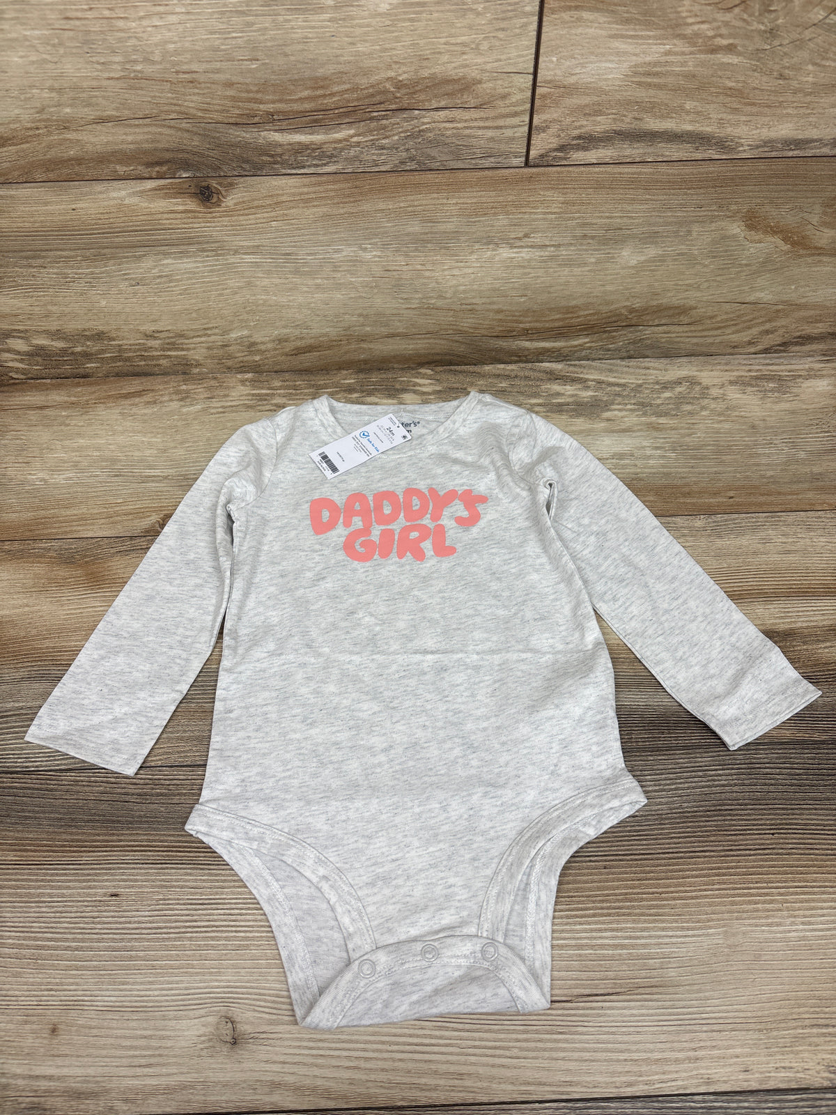 NEW Carter's Daddy's Girl Long Sleeve Bodysuit Grey sz 24m