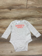 NEW Carter's Daddy's Girl Long Sleeve Bodysuit Grey sz 24m