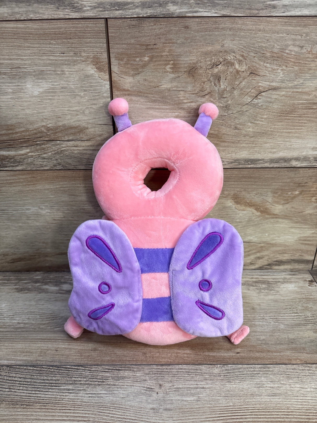 JunNeng Baby Head Protector Backpack, Pink Butterfly