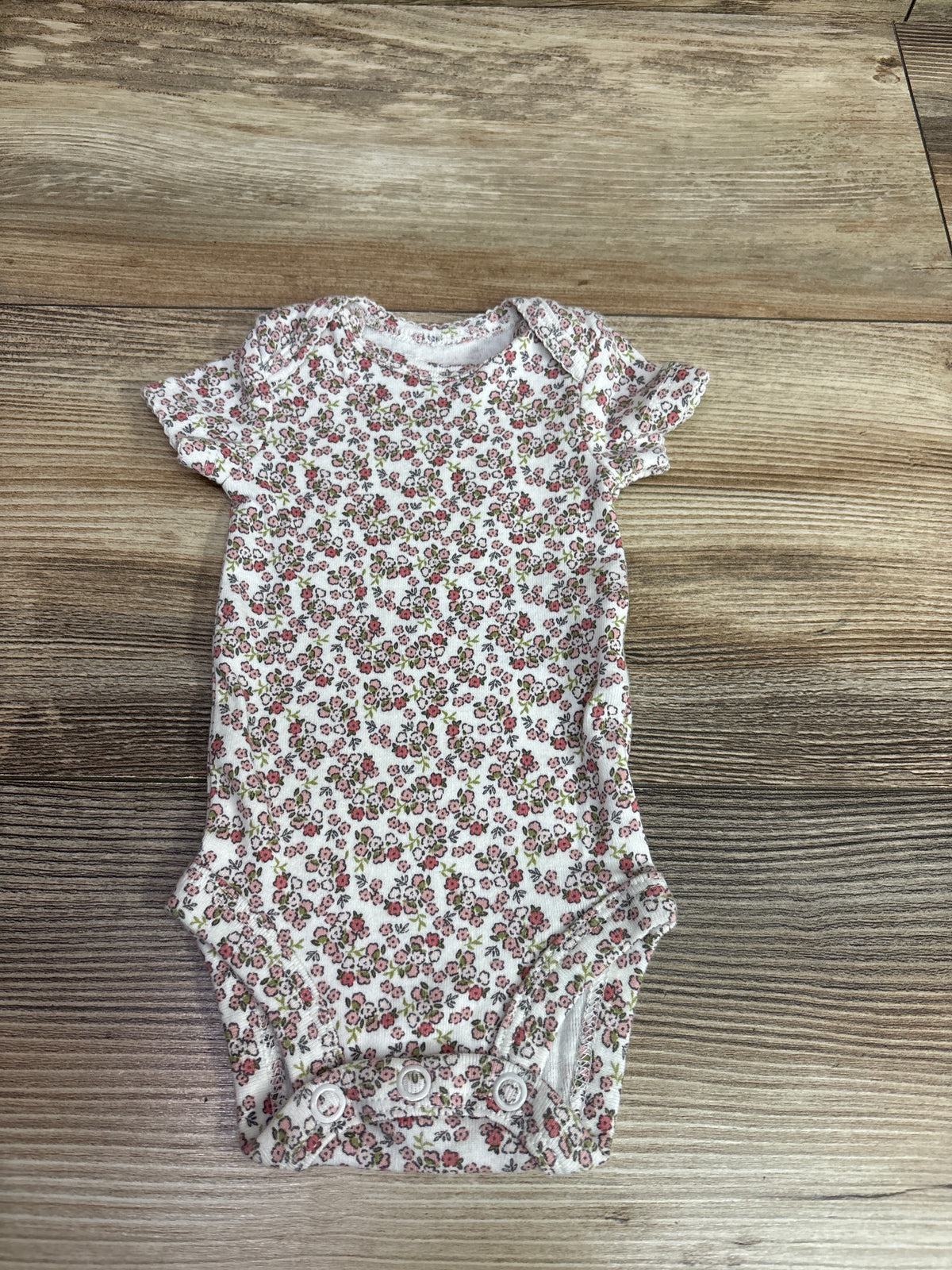 Child Of Mine Floral Bodysuit White sz Preemie