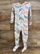 Carter's Dragonfly Snug Fit 1-Piece Pajama Sleeper White sz 4T