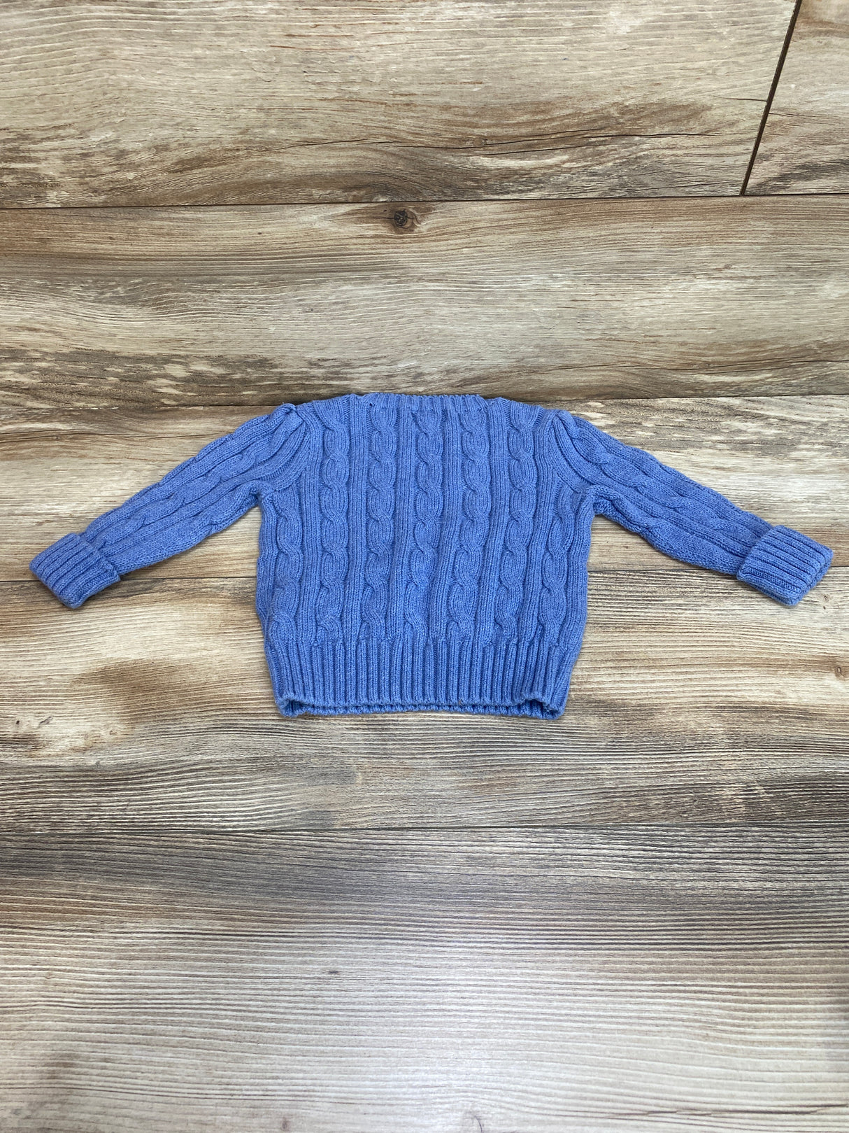 Ralph Lauren Blue Cable-Knit Cotton Sweater sz 9m