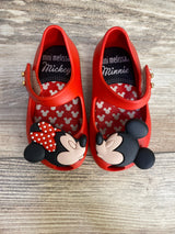 Mini Melissa Ultra Girl Kissing Minnie & Mickey Shoes Red sz 5c