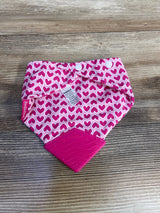 BooginHead Drool / Teething Bib Hot Pink Hearts 3-18m - Me n Mommy To Be