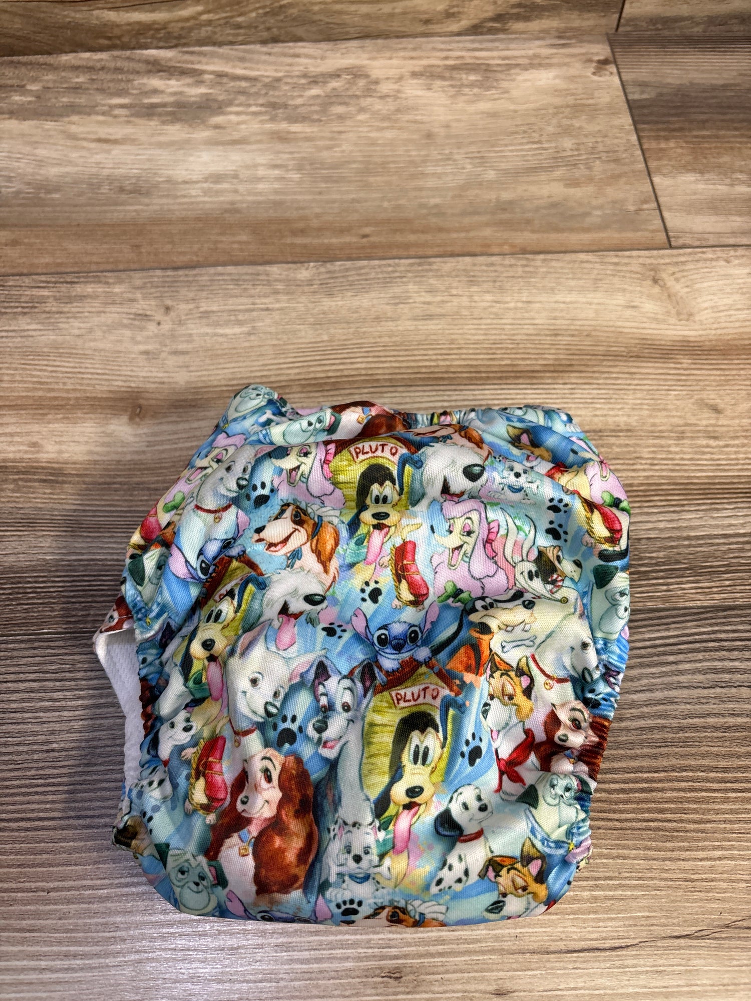 Little Alaskans Disney Dog Cloth Diaper with Insert Blue One Size