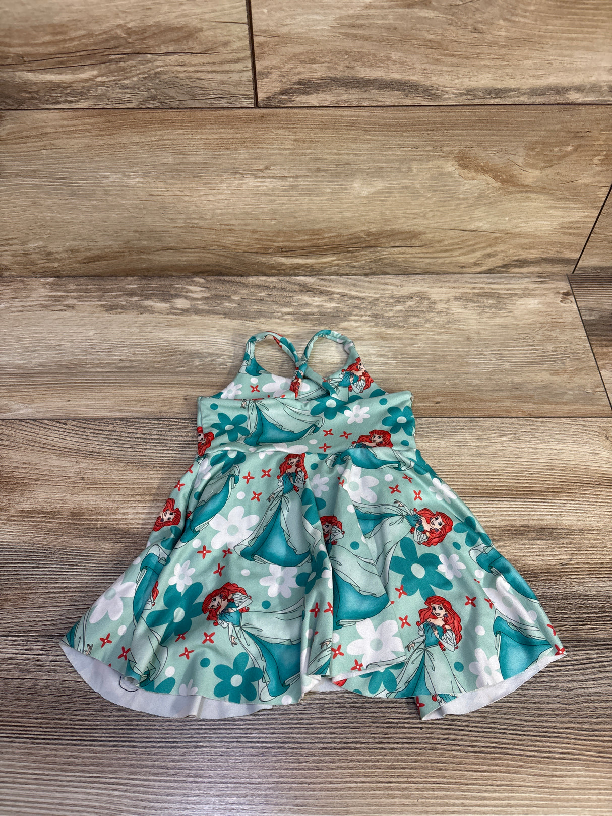 The Little Mermaid Bodysuit Dress Blue sz 6-9m