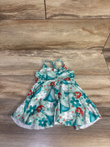 The Little Mermaid Bodysuit Dress Blue sz 6-9m