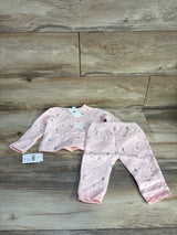 NEW 7 For All Mankind Textures 2pc Set Pink sz 12m