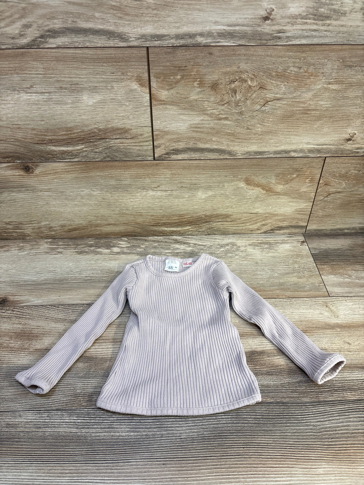 Zara Ribbed Shirt Oatmeal sz 9-12m