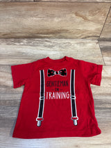 Way To Celebrate Valentines Day Gentleman In Training Shirt Red sz 12m