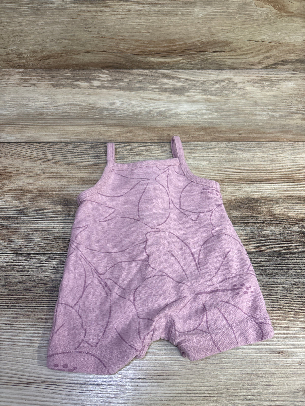 Just One You Henley Tank Shortie Romper Pink sz Newborn