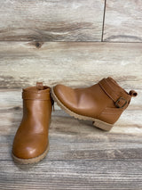 Old Navy Faux-Leather Buckled Ankle Boots Brown sz 8c