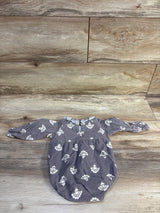 Rabbit + Bear Organic Long Sleeve Bubble Romper Grey sz 6-9m