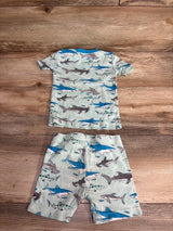 Member's Mark Shark Print Pajama Set Light Blue sz 3T