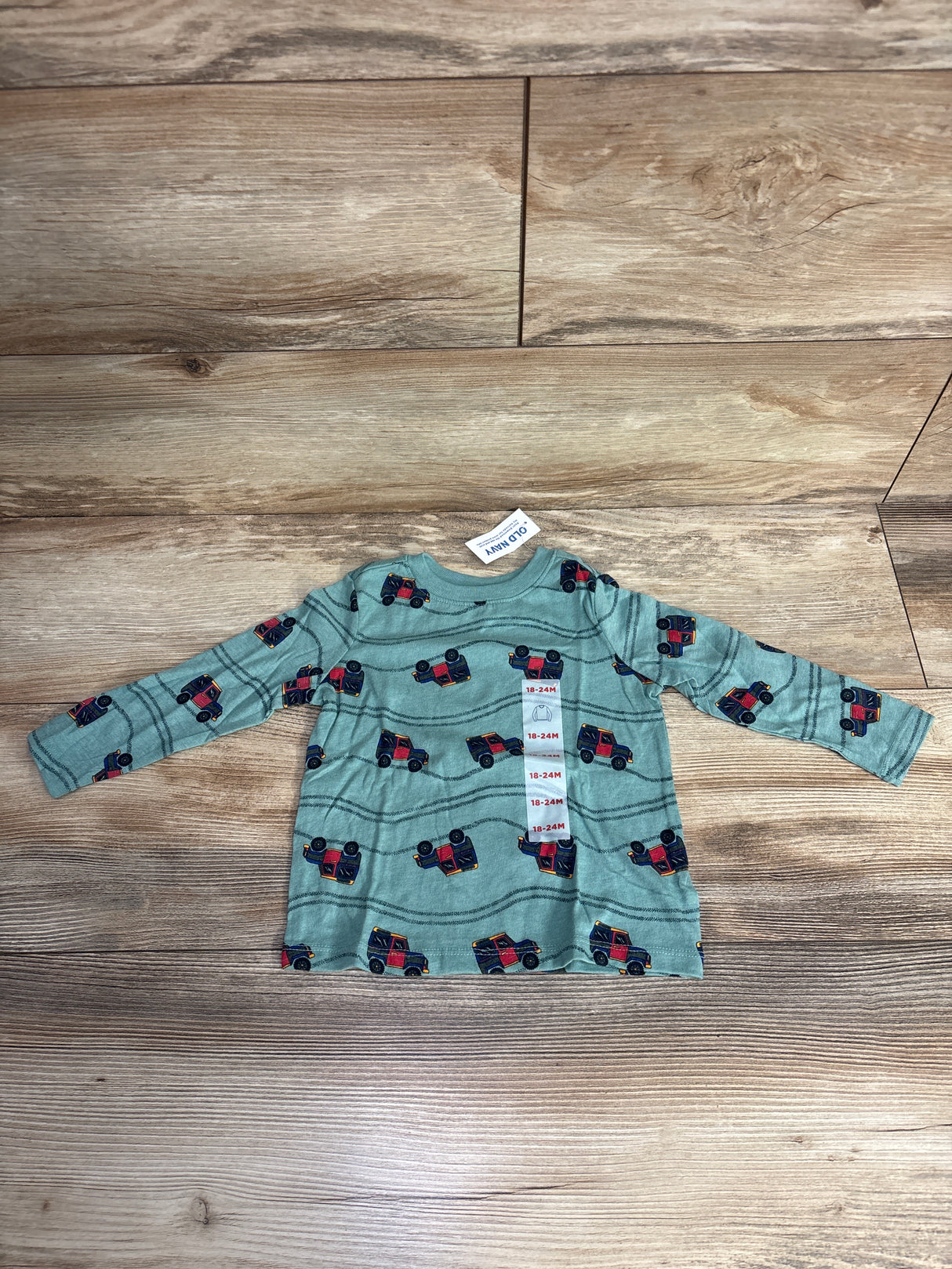 NEW Old Navy Green 4x4 Truck Shirt sz 18-24m