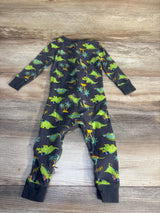 Old Navy Dinosaur Print Sleeper Grey sz 18-24m