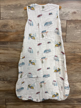 Loulou Lollipop Bamboo Muslin Lightweight Sleep Bag White sz 6-18m