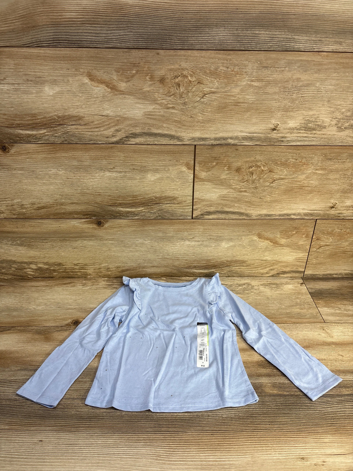 NEW Okie Dokie Ruffle Long Sleeve T-Shirt Frozen Blue sz 4T