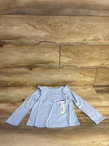 NEW Okie Dokie Ruffle Long Sleeve T-Shirt Frozen Blue sz 4T