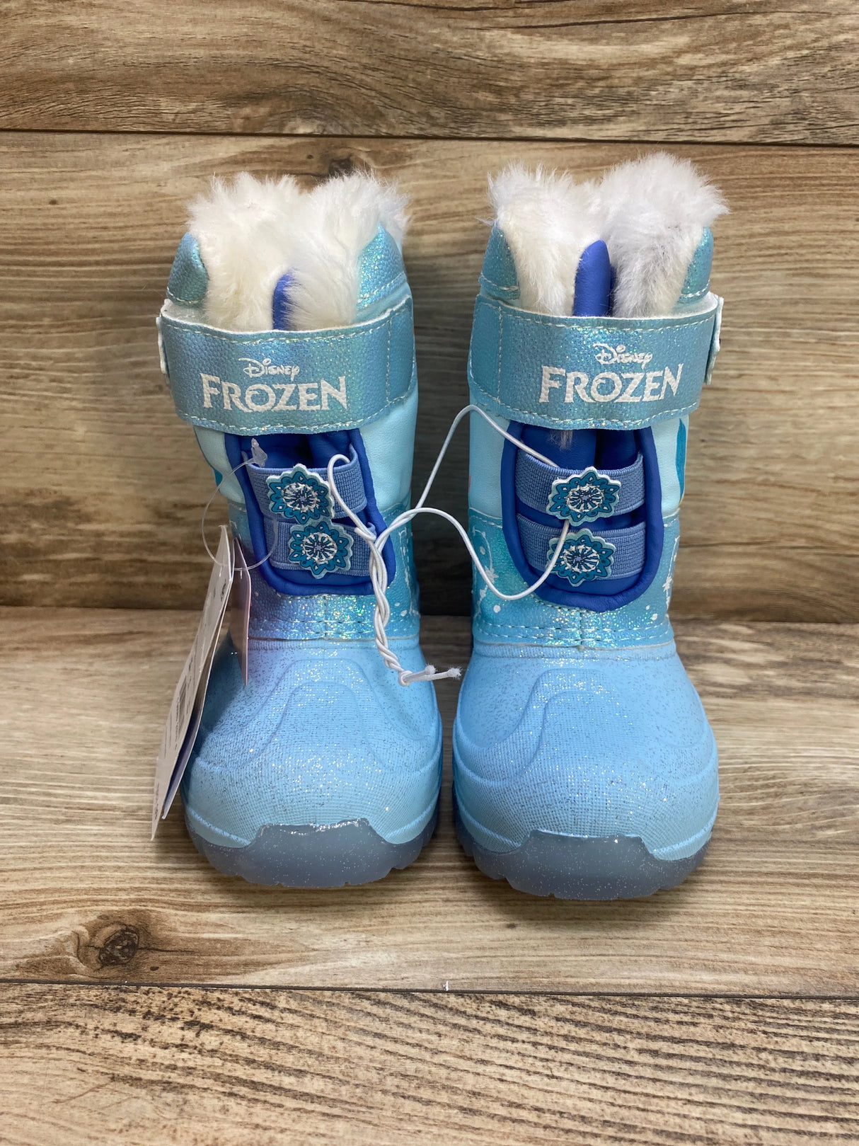 NEW Toddler Girls' Frozen Light-Up Winter Snow Boots sz 7c