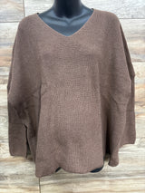 NWOT Gap Maternity V-Neck Sweater in Cozy Brown sz Medium