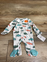 NEW Just One You Shark Print Sleeper White sz Newborn