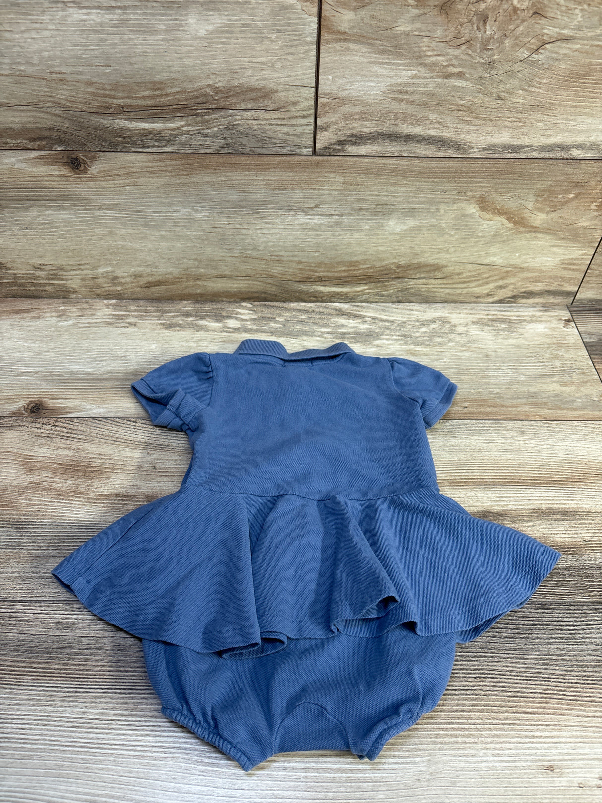 Ralph Lauren Mesh Polo Skirted Romper Blue sz 9m