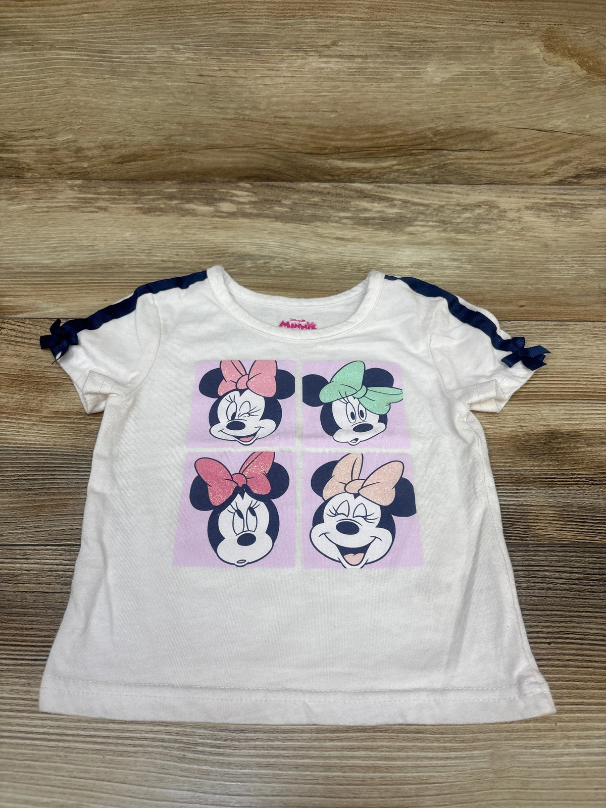 Disney Junior Minnie Mouse Shirt White sz 4T
