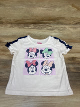 Disney Junior Minnie Mouse Shirt White sz 4T