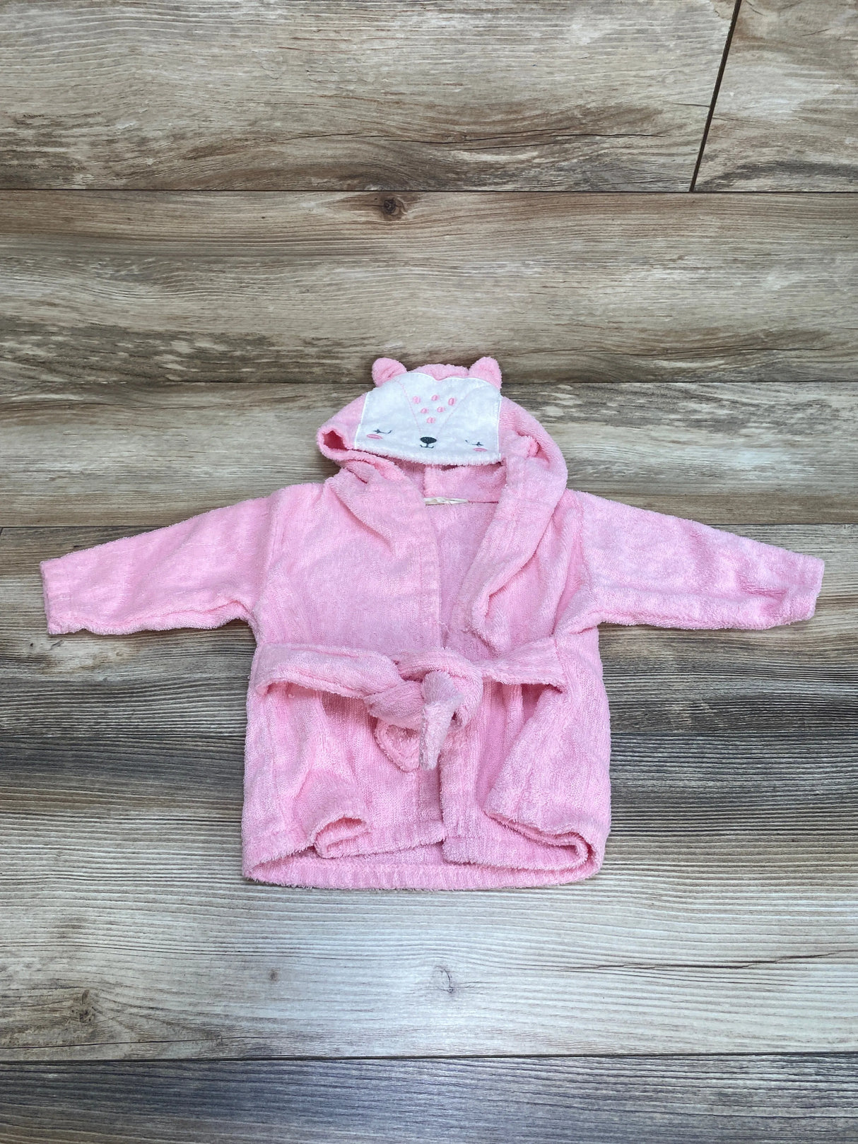 Rene Rofe Hooded Robe Pink sz 0-6m