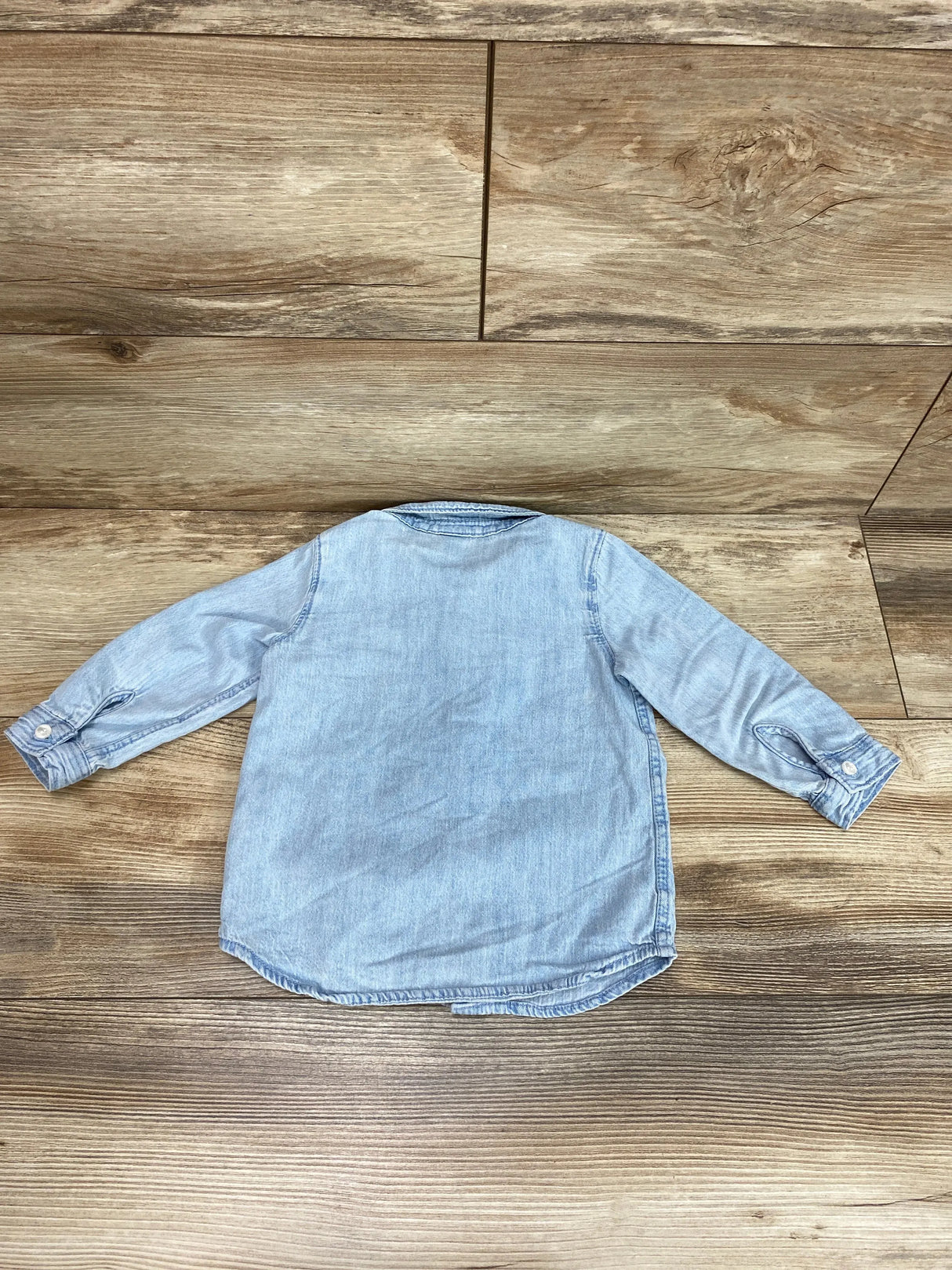 H&M Denim Button Up Shirt Blue sz 12m