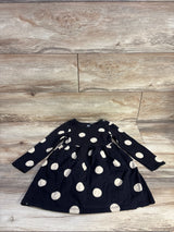 Wonder Nation Long Sleeve Polka Dot Dress Black sz 3T