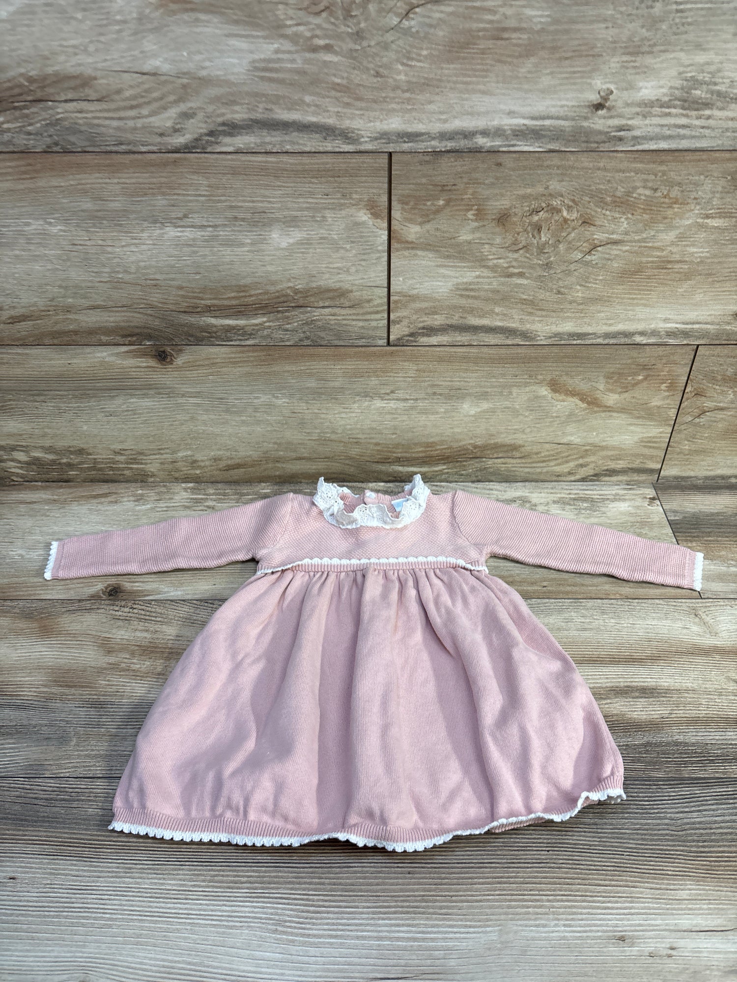 Edgehill Collection Knit Long Sleeve Dress Pink sz 18m
