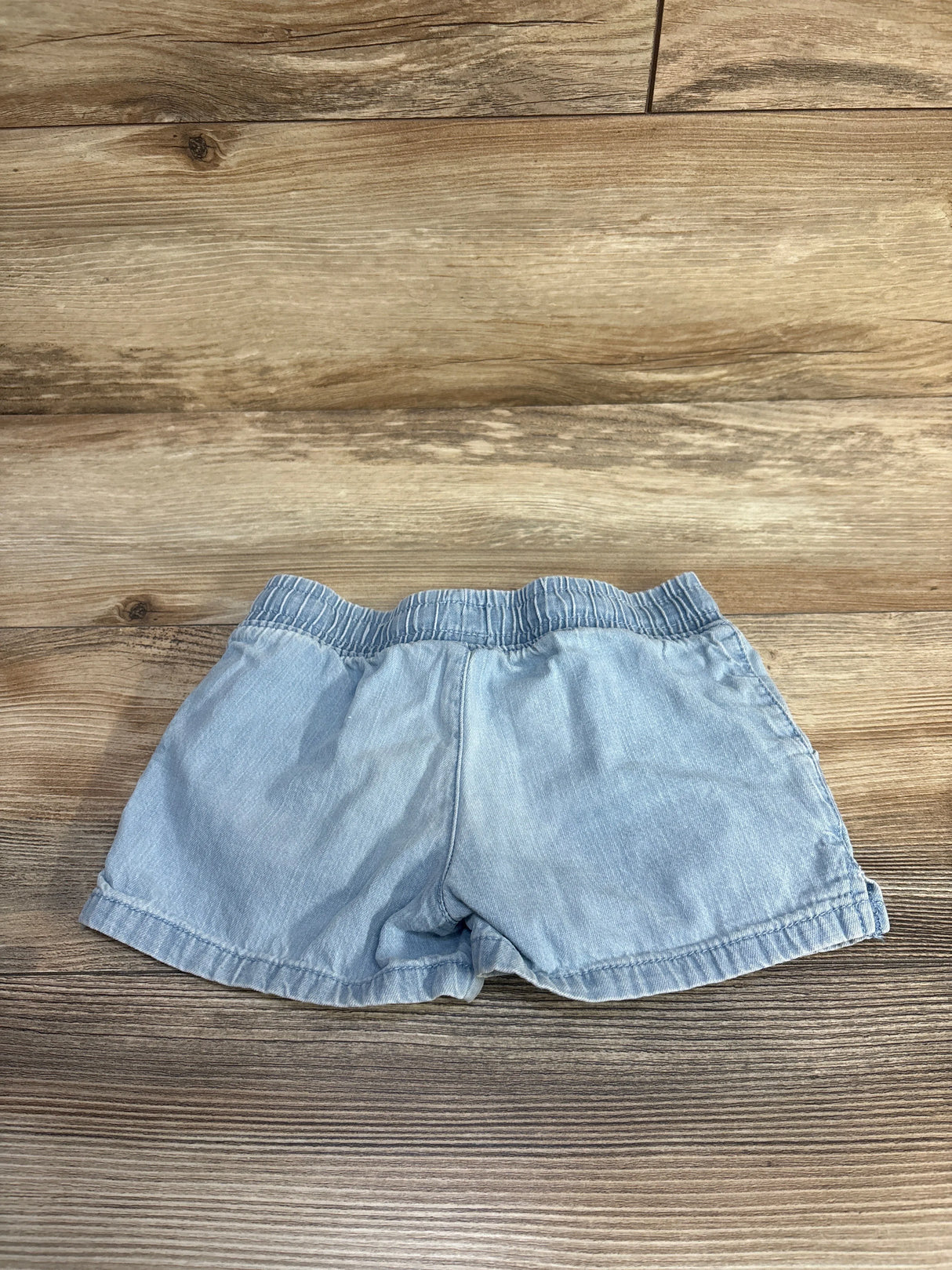 Cat & Jack Chambray Drawstring Shorts Blue sz 4-5T - Me n Mommy To Be