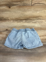 Cat & Jack Chambray Drawstring Shorts Blue sz 4-5T - Me n Mommy To Be