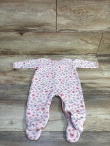 Little Beginnings Floral Quilted Sleeper Pink sz 6-9m