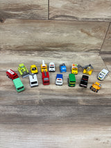 JOYIN 16pc City Cars & Trucks Mini Pull-Back Vehicles