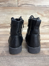 Sugar Faux Leather Butterfly Boots Black sz 5c