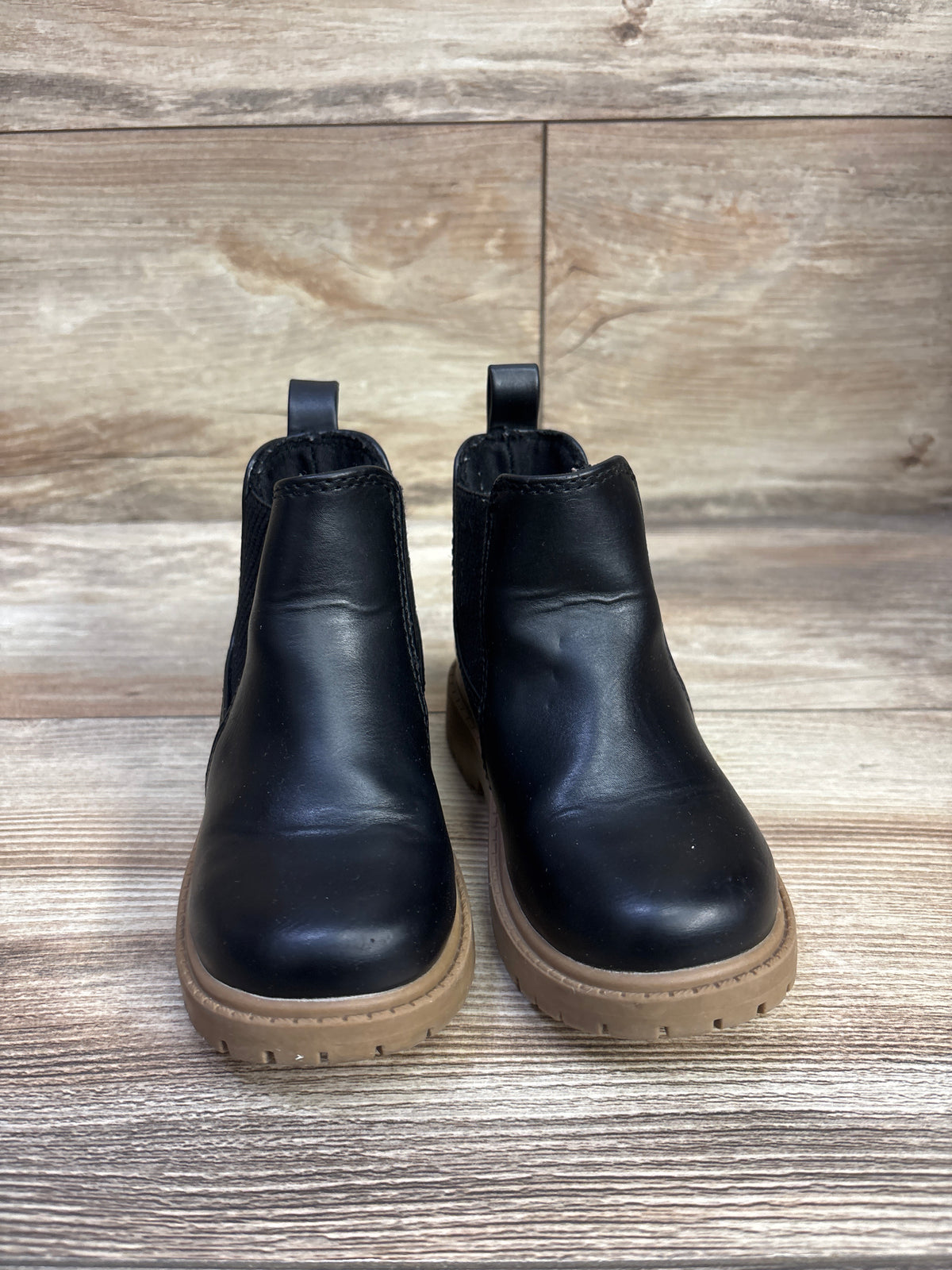 Old Navy Faux Leather Chelsea Boots Black sz 7c