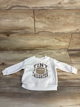 Jumping Beans Tiny Tailgater Sweatshirt White sz 6m