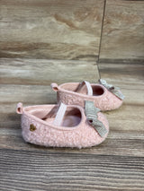 Bebe Fuzzy Bow Ballet Flats Pink sz 4c