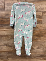 Carter's Unicorn Blanket Sleeper Blue sz 3T