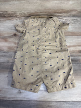 Carter's Button Up Shortie Romper Brown sz 24m - Me n Mommy To Be