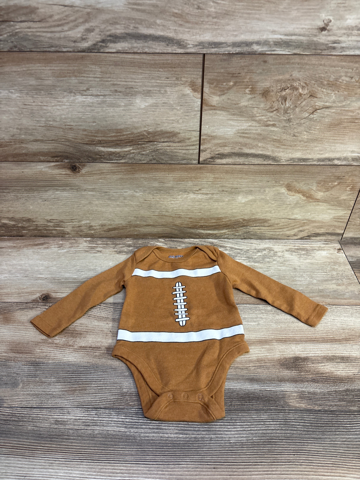 Old Navy Football Bodysuit Brown sz 3-6m