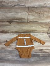 Old Navy Football Bodysuit Brown sz 3-6m
