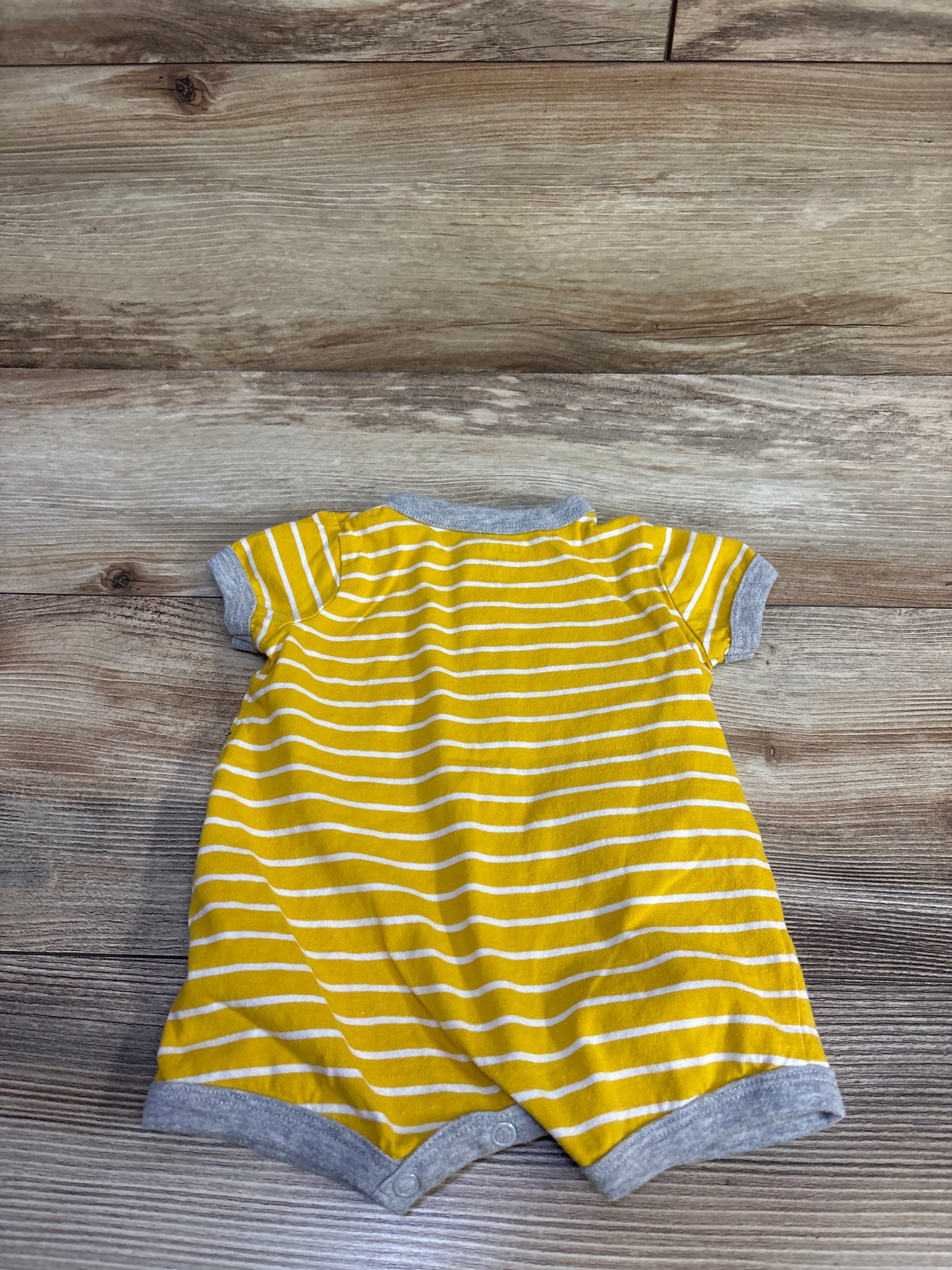 Carter's Button Front Shortie Romper Yellow sz 3m