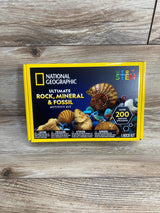 NEW National Geographic Rocks & Fossils Kit, 200+ pc