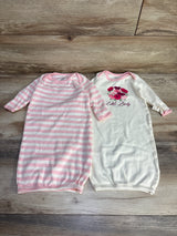 Touched By Nature 2pk Gowns Cream sz 0-6m - Me n Mommy To Be
