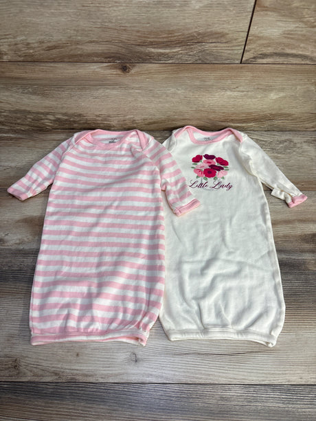 Touched By Nature 2pk Gowns Cream sz 0-6m - Me n Mommy To Be