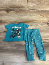 Carter's 2pc Galactic Sleeper Pajama Set Blue sz 12m